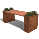 Cortenstaal plantenbaktafel Florida Type S
