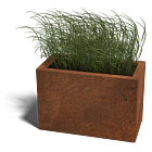 Cortenstaal plantenbak Texas 300x600