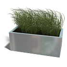 Verzinkt staal plantenbak Texas 500x1000