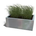 Verzinkt staal plantenbak Texas 600x1000