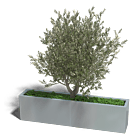 Verzinkt staal plantenbak Texas xxl 1600x300