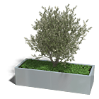 Verzinkt staal plantenbak Texas xxl 1600x600