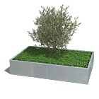Verzinkt staal plantenbak Texas xxl 2000x1200