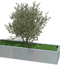 Verzinkt staal plantenbak Texas xxl 2000x500