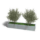 Verzinkt staal plantenbak Texas xxl 2400x500