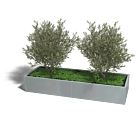 Verzinkt staal plantenbak Texas xxl 2400x800
