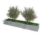 Verzinkt staal plantenbak Texas xxl 3000x600