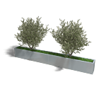 Verzinkt staal plantenbak Texas xxl 3200x300