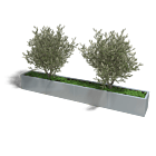 Verzinkt staal plantenbak Texas xxl 3200x400