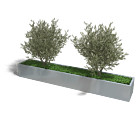 Verzinkt staal plantenbak Texas xxl 3200x500