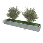 Verzinkt staal plantenbak Texas xxl 3200x600