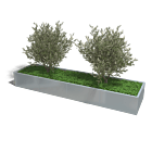 Verzinkt staal plantenbak Texas xxl 3200x800