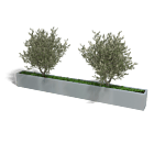 Verzinkt staal plantenbak Texas xxl 3600x300