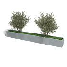 Verzinkt staal plantenbak Texas xxl 3600x400