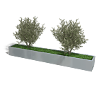 Verzinkt staal plantenbak Texas xxl 3600x500