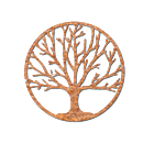 Cortenstaal wanddecoratie Tree