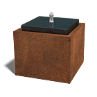 Cortenstaal waterornament 500x500x400