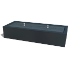 Aluminium watertafel 2000x800x400