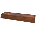 Cortenstaal watertafel 3000x800x400