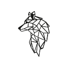 Metalen wanddecoratie Wolf 2.0