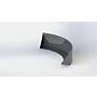 Gepoedercoat staal keerwand buitenbocht 1000x1000mm (hoogte 300mm)