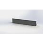 Gepoedercoat staal keerwand recht 2000mm (hoogte 300mm)