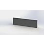 Gepoedercoat staal keerwand recht 2000mm (hoogte 600mm)