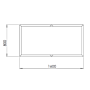 Cortenstaal plantenbak Texas xxl 1600x800