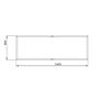 Gepoedercoat staal plantenbak Texas xxl 2400x800