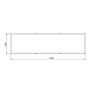 Gepoedercoat staal plantenbak Texas xxl 3600x1000