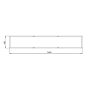 Gepoedercoat staal plantenbak Texas xxl 3600x600