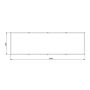 Gepoedercoat staal plantenbak Texas xxl 4000x1200