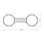 Gepoedercoat staal plantenbak Vegas Chicago