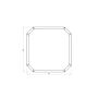 Gepoedercoat staal plantenbak Boston 700