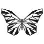 Metalen wanddecoratie Butterfly 2.0