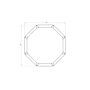 Gepoedercoat staal plantenbak Chicago 300