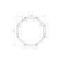 Gepoedercoat staal plantenbak Chicago 400