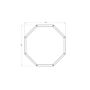 Gepoedercoat staal plantenbak Chicago 500