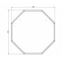 Gepoedercoat staal plantenbak Chicago 700