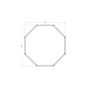 Gepoedercoat staal plantenbak Chicago 800