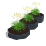 Gepoedercoat staal plantenbak Chicago special III 800