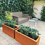 Cortenstaal plantenbak Texas 300x800