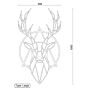Metalen wanddecoratie Deer 2.0