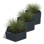 Gepoedercoat staal plantenbak Denver special III 600