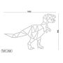 Metalen wanddecoratie Dinosaur *OP=OP