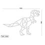 Cortenstaal wanddecoratie Dinosaur