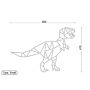 Metalen wanddecoratie Dinosaur *OP=OP