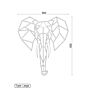 Metalen wanddecoratie Elephant 2.0