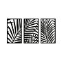 Metalen wanddecoratie Ferns 3-parts