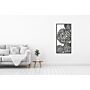 Metalen wanddecoratie Flower 2.0